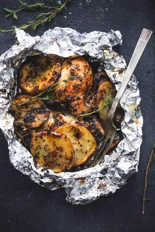 Grilled Herbed Chicken & Potato