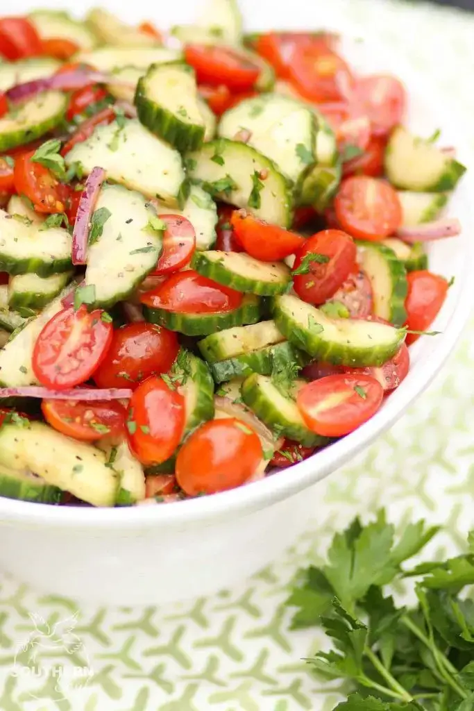 Easy Tomato Cucumber Salad