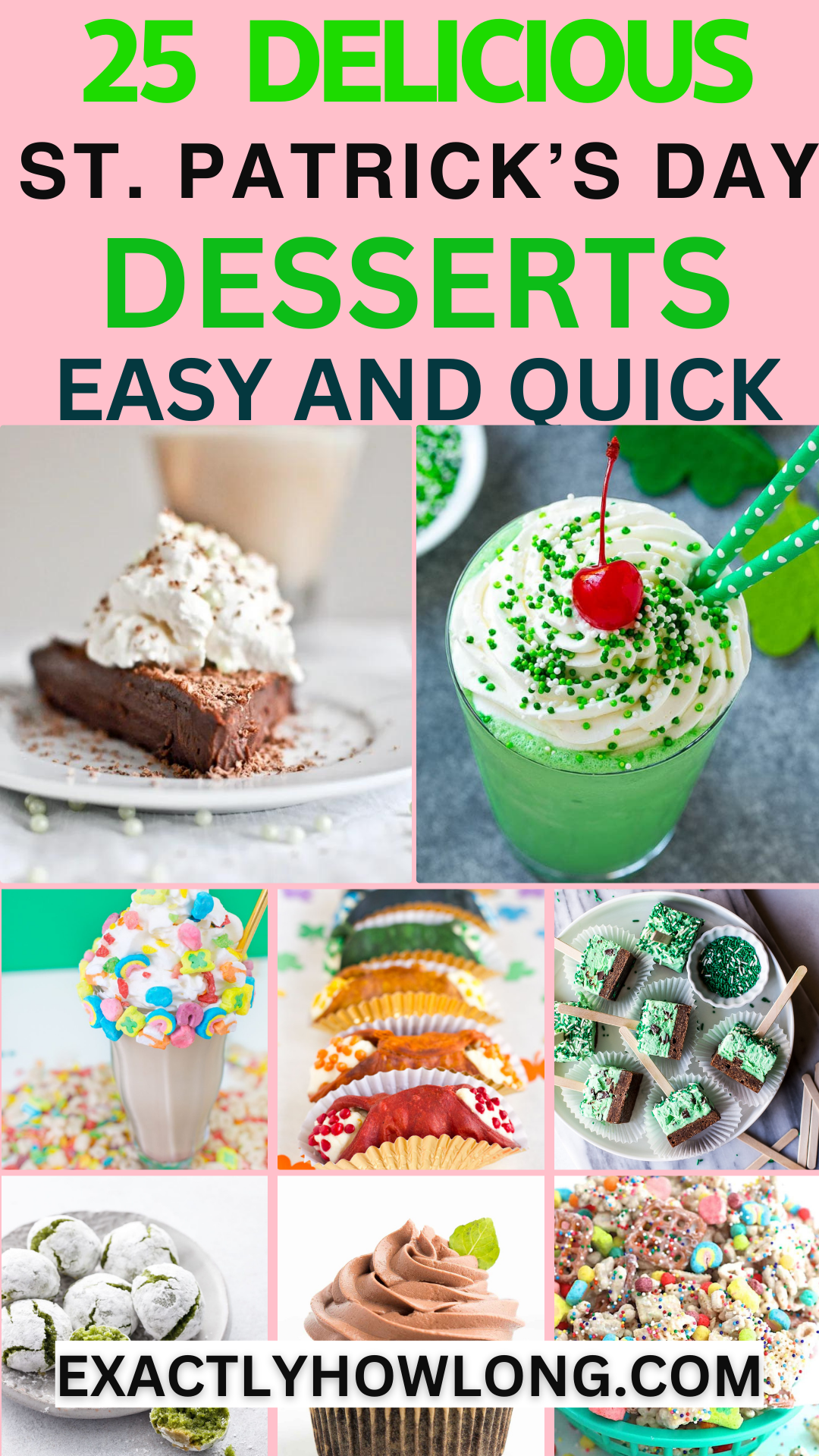 St Patrick's Day Desserts