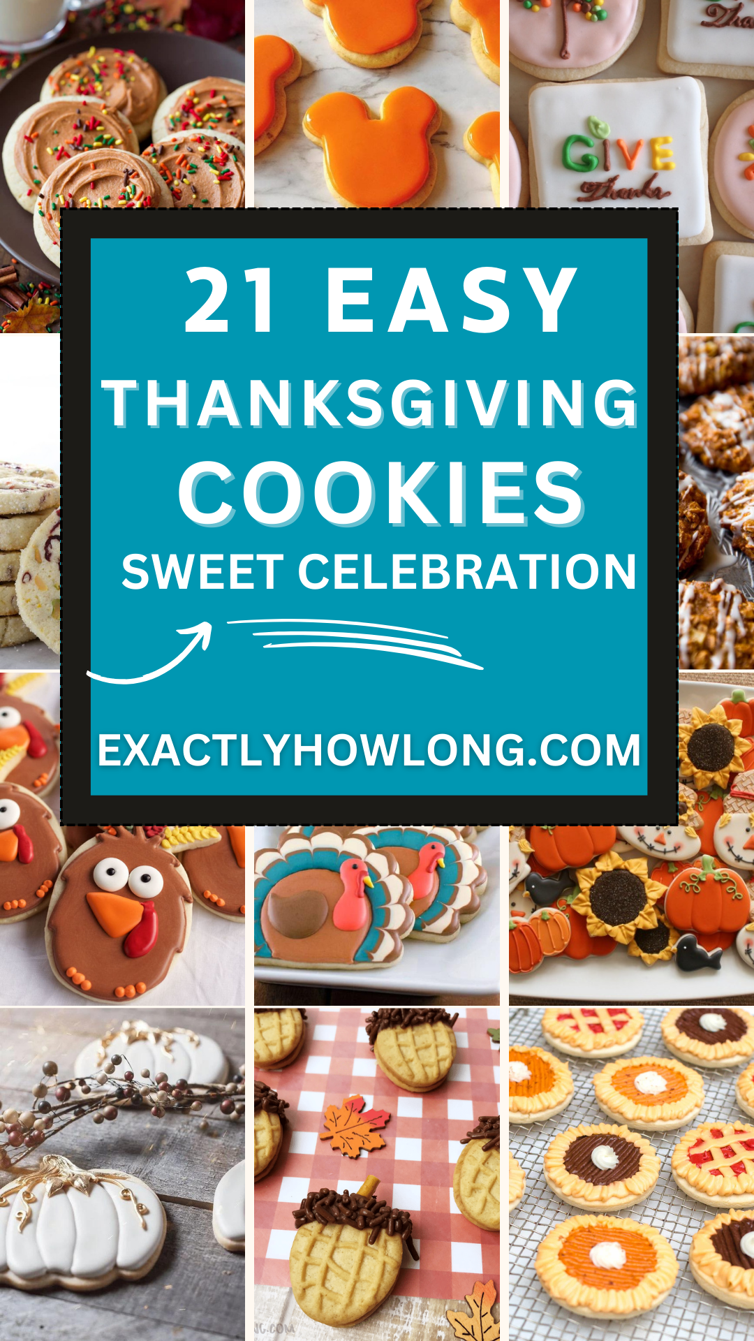 Simple adorable Thanksgiving cookies for children