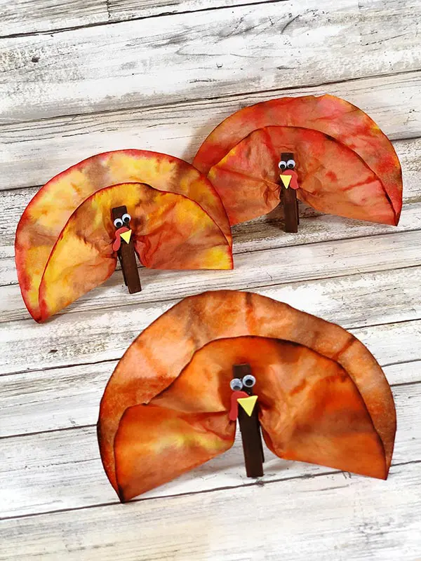 3 coffee filter turkeys.jpg