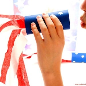 4th of July Craft Idea Patriotic Kids Blower