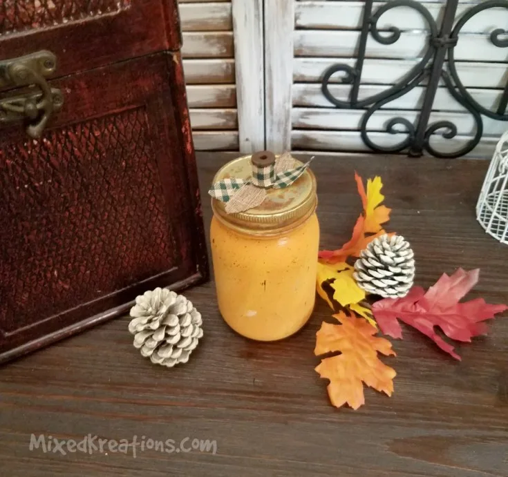 Glass Jar Pumpkin