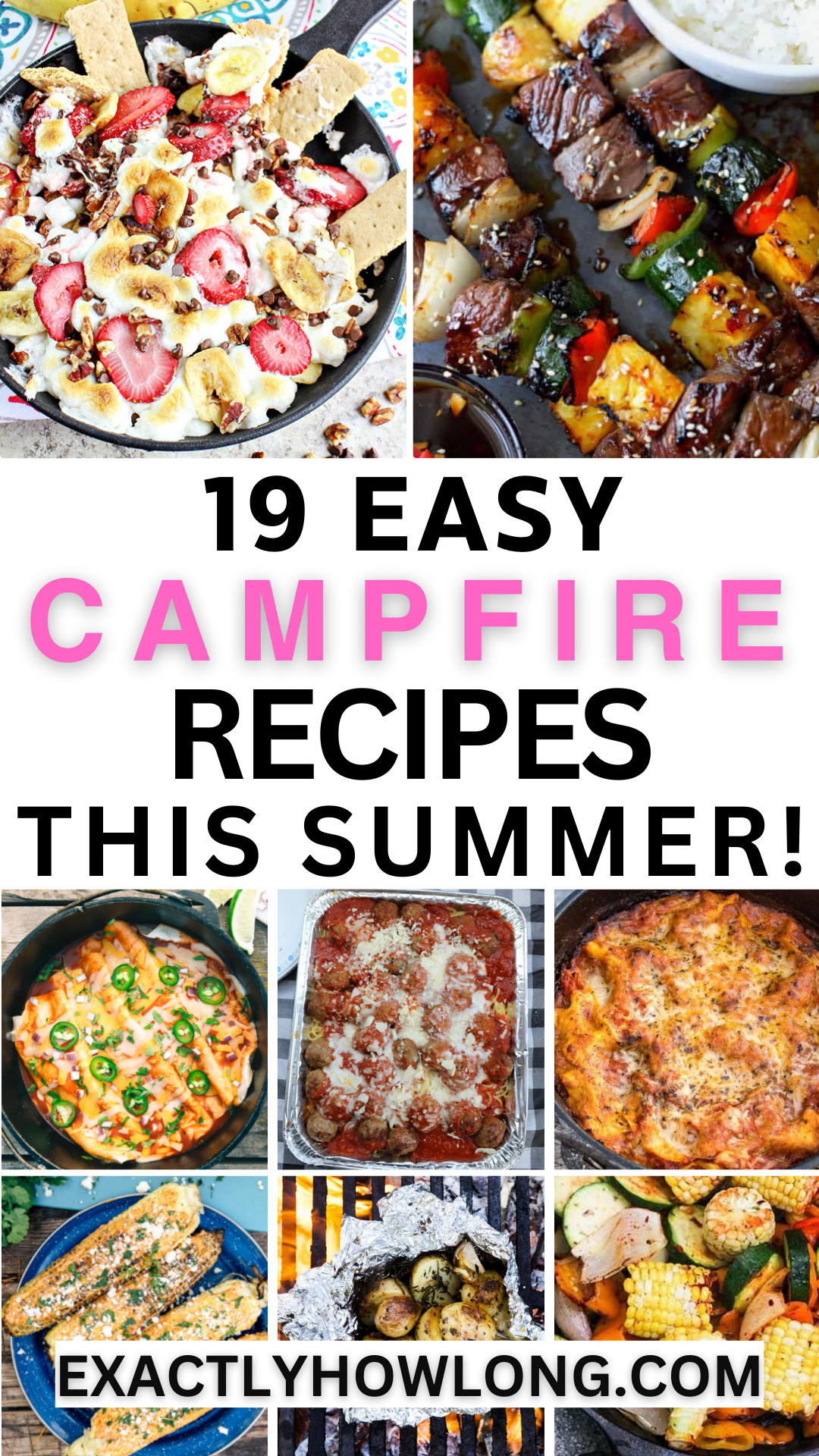 Easy ideas for cooking outdoors over a campfire.