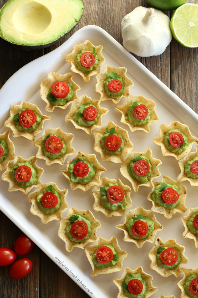 Chips and Guacamole Bites gluten free appetizer