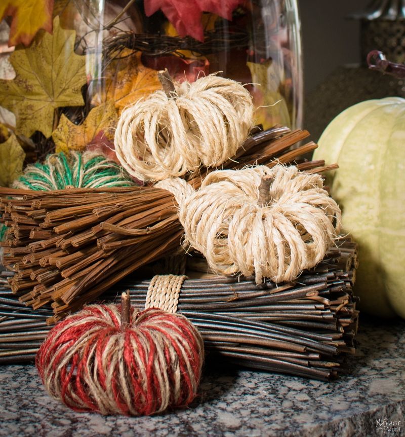 DIY Sisal Twine Pumpkins Fall Decor DIY 