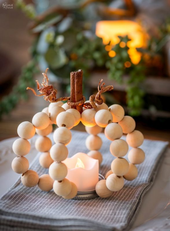 DIY Wood Bead Pumpkins f007