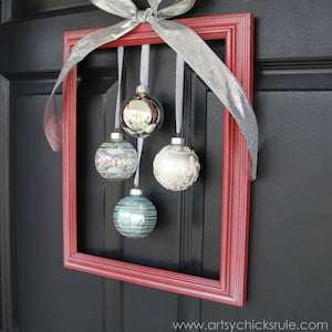 Framed Ornament Christmas Wreath