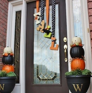 fall letters door hanger