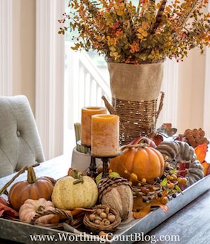 Farmhouse Autumn Centerpiece