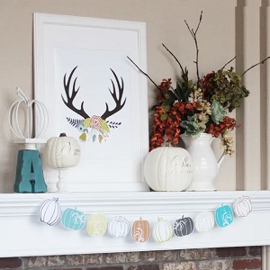 Fresh Fall Mantel