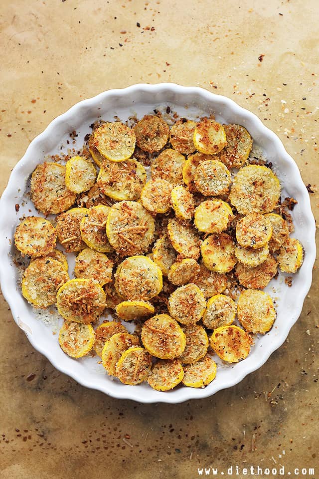 Garlic Parmesan Squash Chips