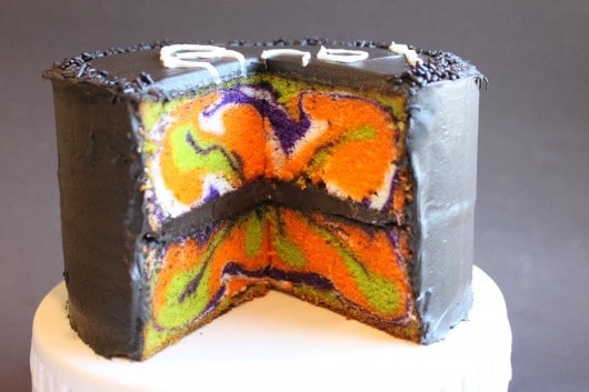 Halloween Marbled Cake