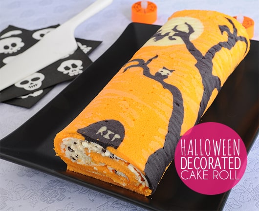 How to Make a Halloween Decorated Cake Roll