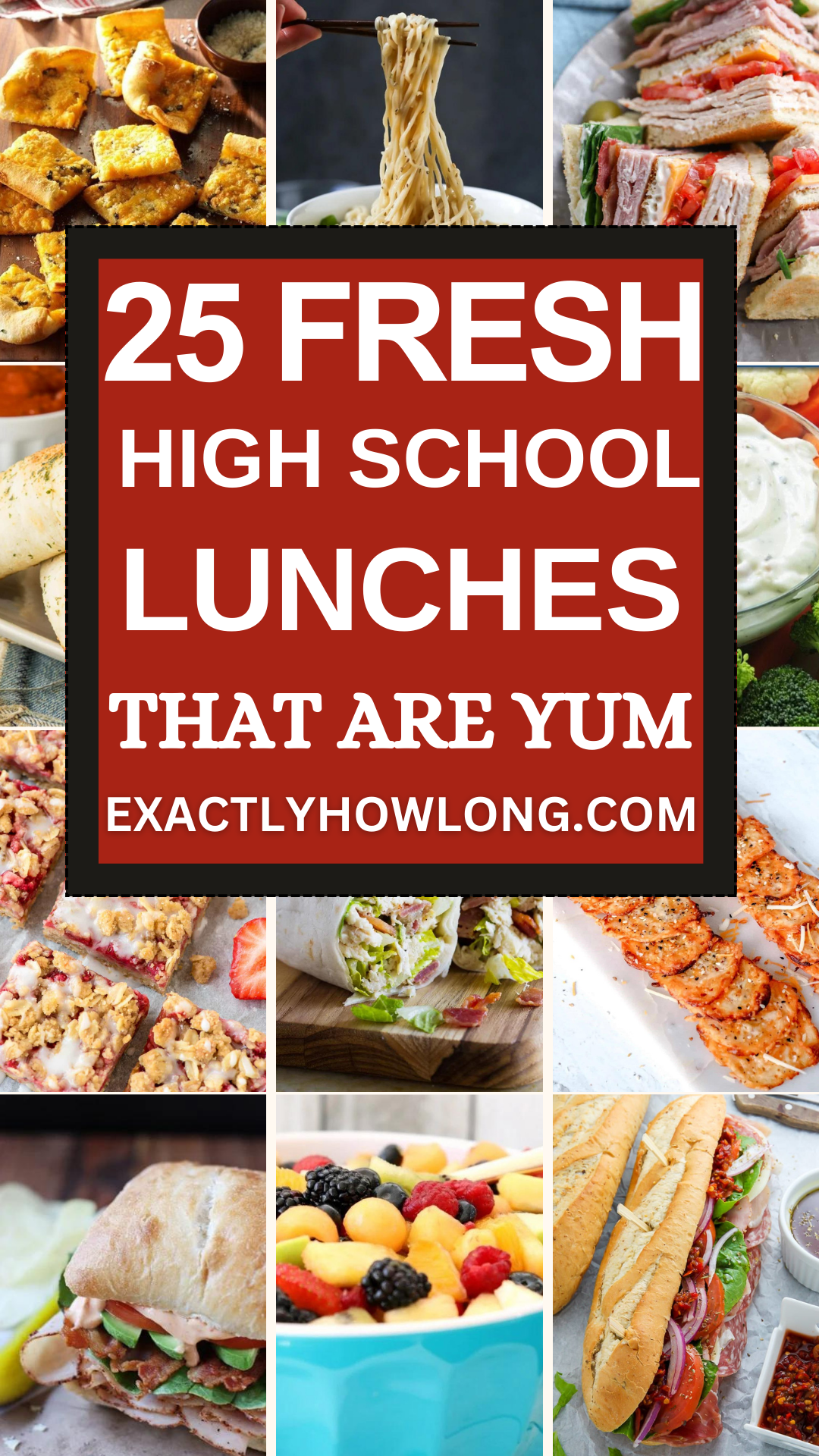 Nutritious high school lunch suggestions for adolescents