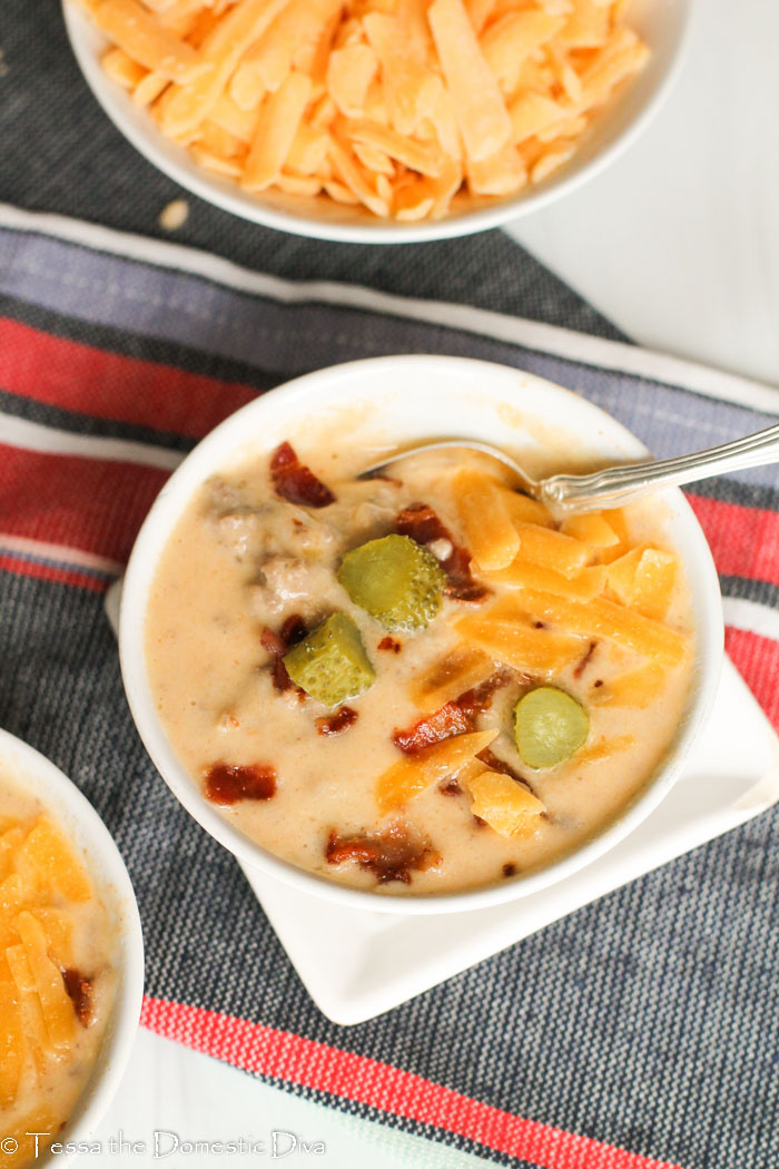 Instant Pot Cheeseburger Soup 7