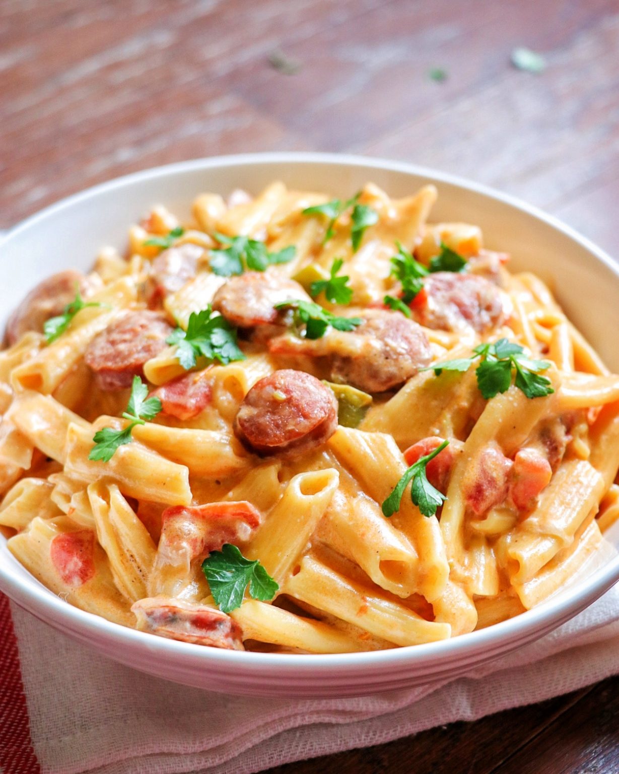 Instant Pot Creamy Cajun Pasta with Sausage 11