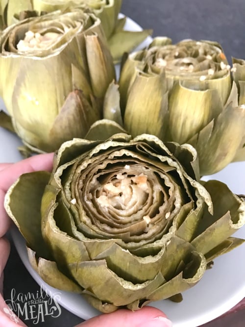 Instant Pot Parmesan Garlic Artichokes Step 6