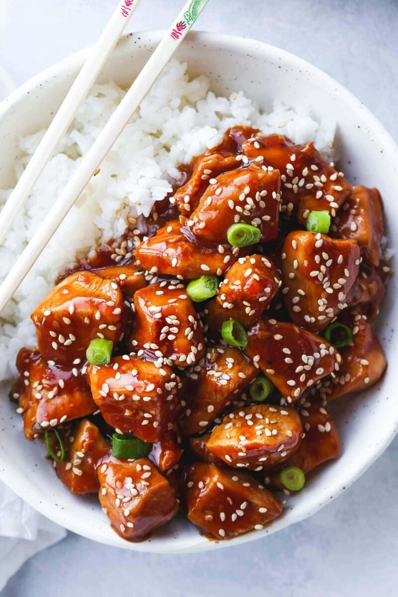 Instant pot sesame chicken 8