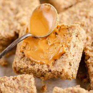 Kids No Sugar Peanut Butter Banana Oatmeal Bars BLW Recipe Picture The Creative Bite copy