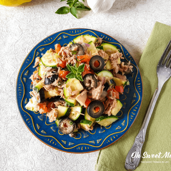 Mediterranean Tuna Zucchini Salad horizontal 1