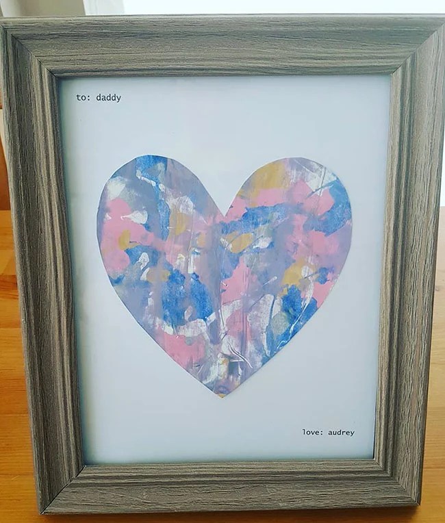 Mess Free Painting Heart Art