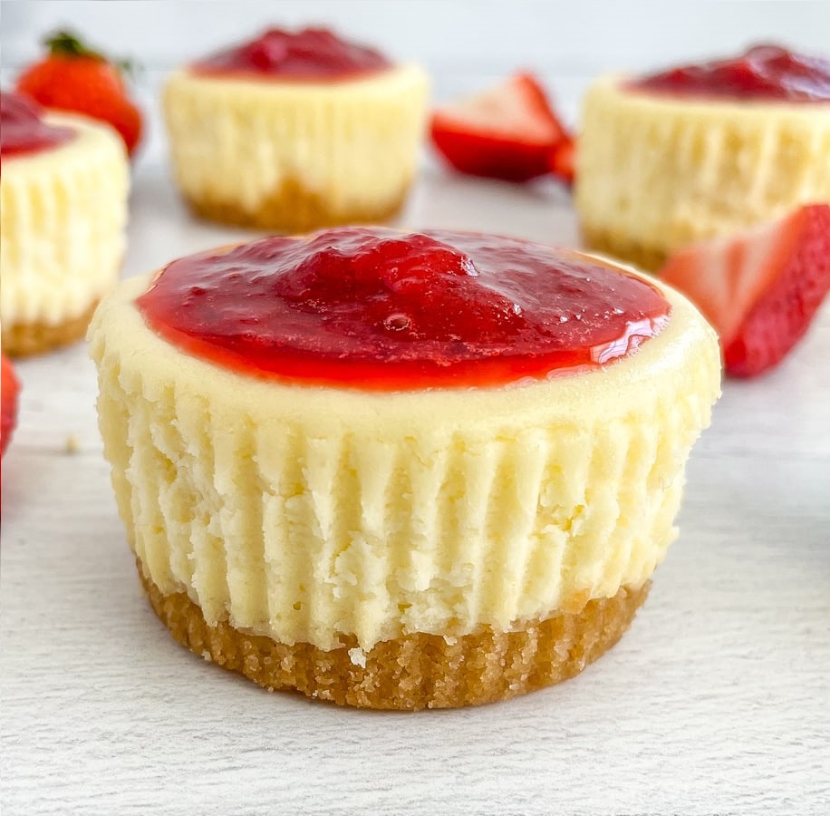 Mini Strawberry Cheesecakes 42