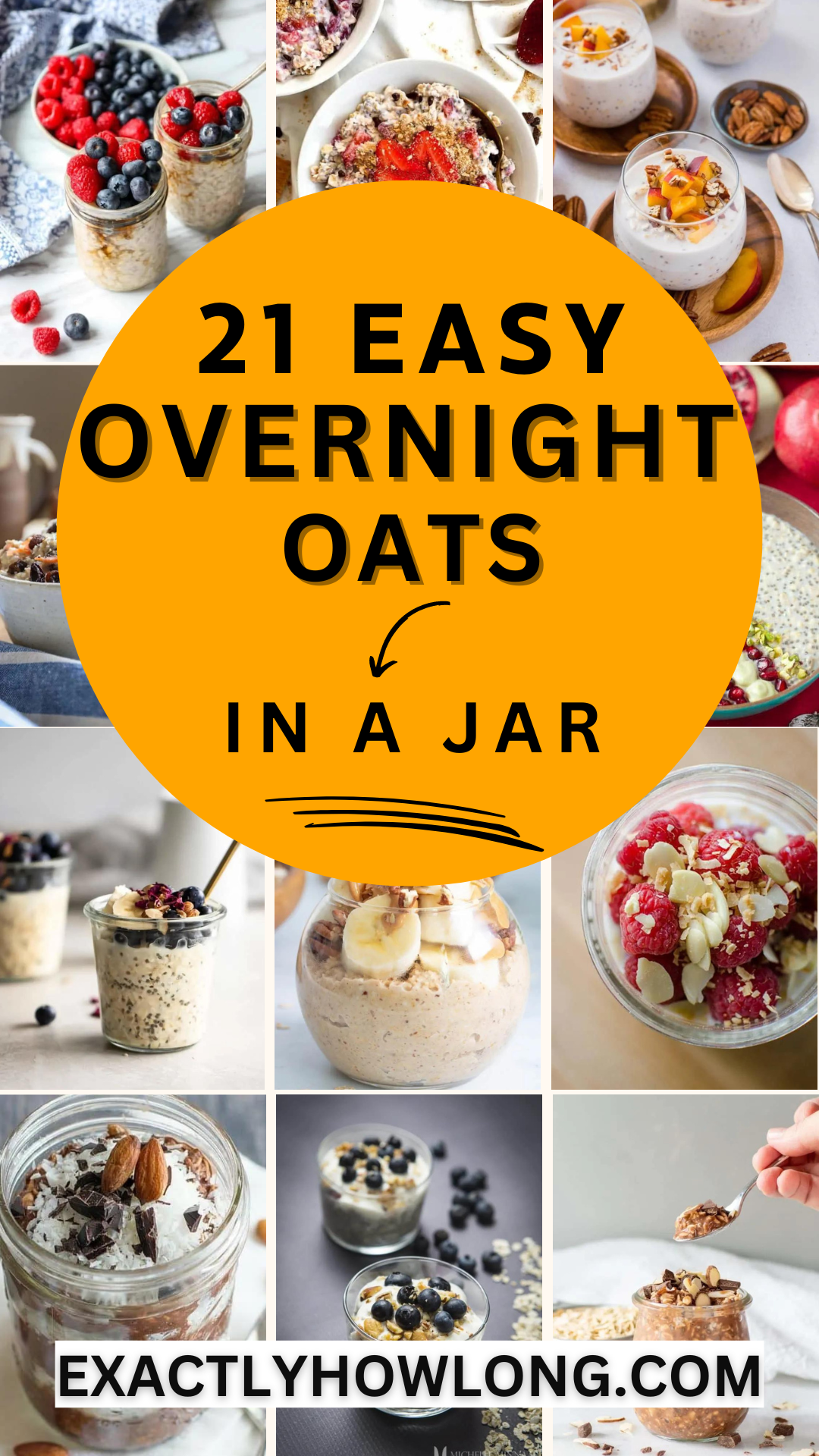 overnight oats in a jar