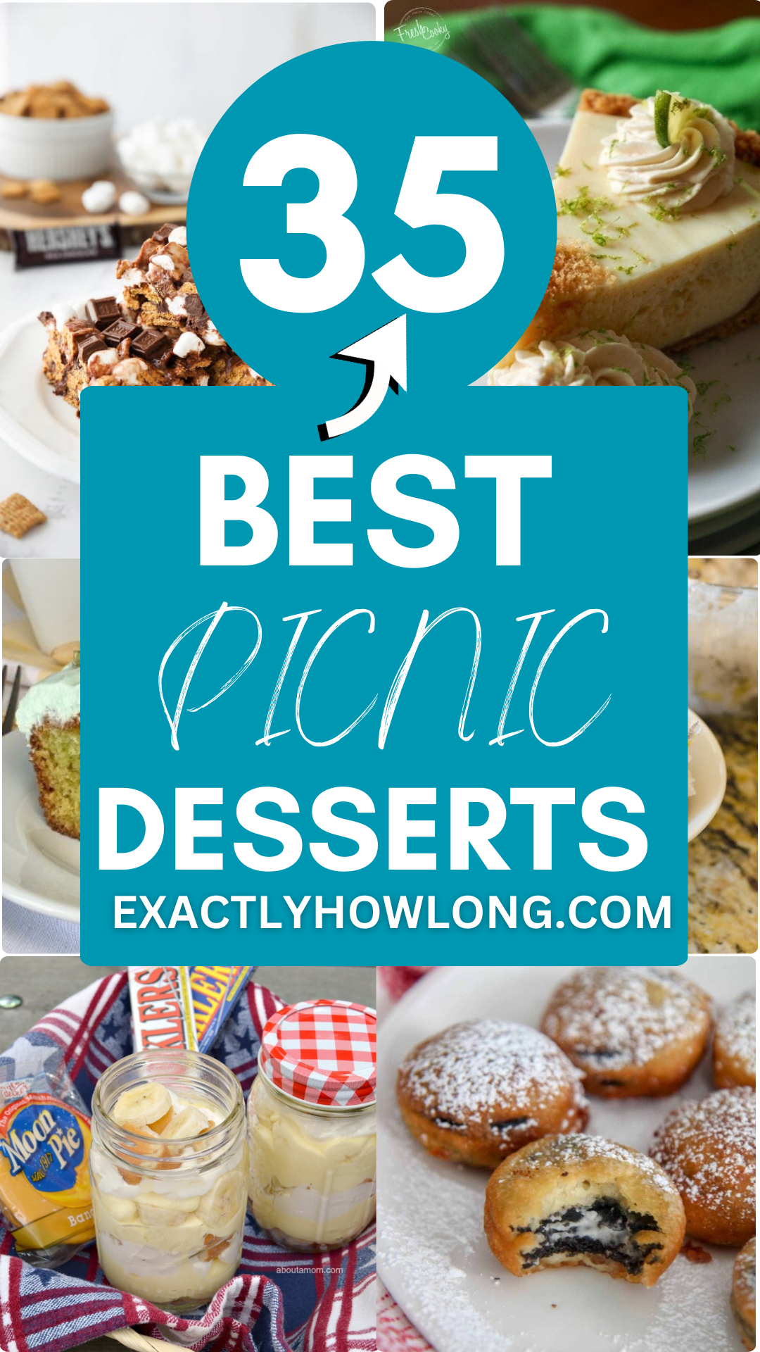 Top easy dessert ideas for a crowd at outdoor summer parties, perfect for picnics.