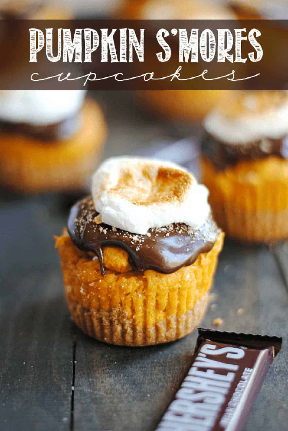 pumkin smores cupcakes