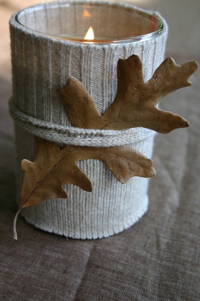 Rustic Sweater Candle