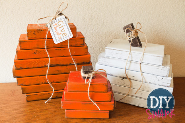 Rustic Wood Pumpkins