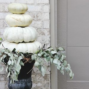 White Pumpkin Topiary