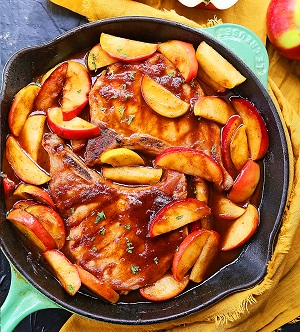 Skillet Apple Butter Pork Chops 2