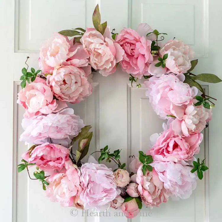 Spring Peony Wreath