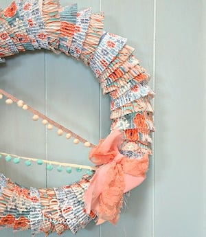 DIY Spring Cupcake Liner Wreath