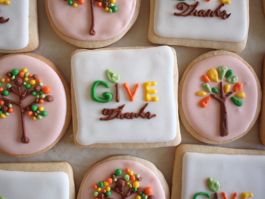 Gratitude Thanksgiving Cookies