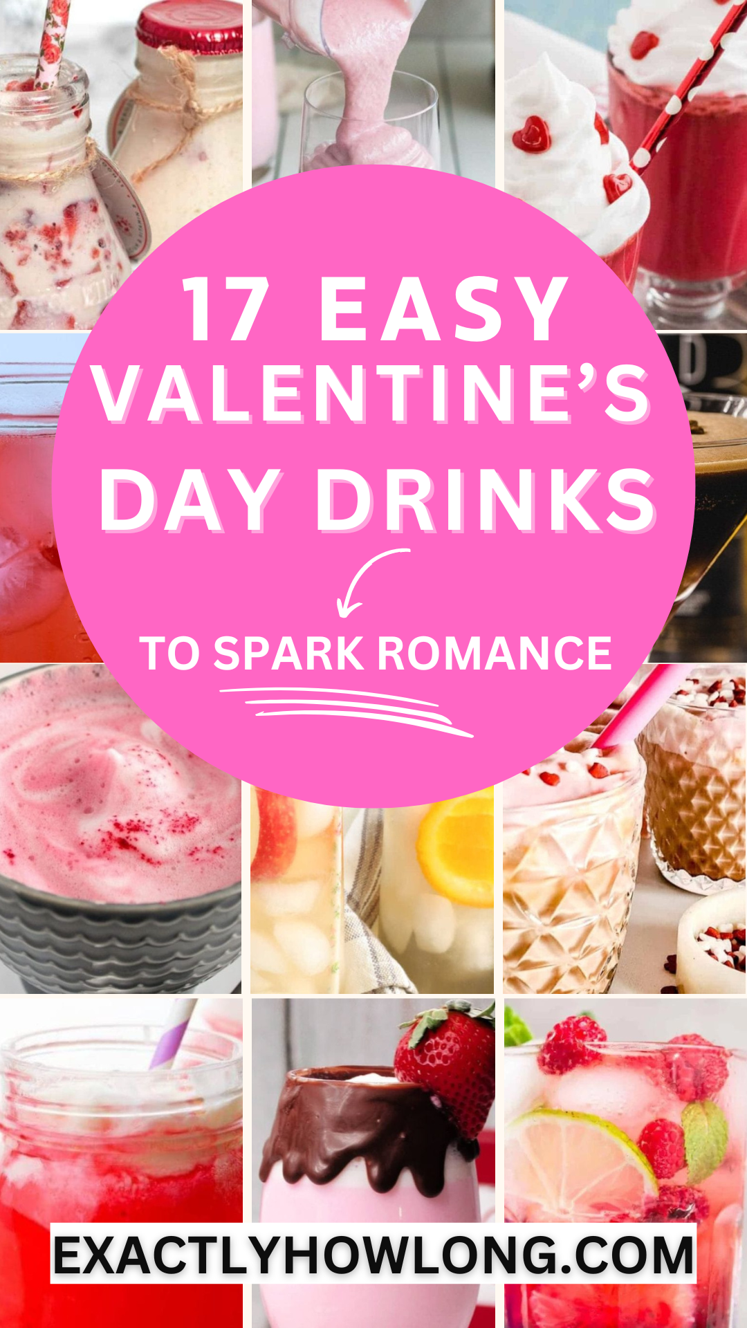 Valentine's Day recipes for alcoholic drinks