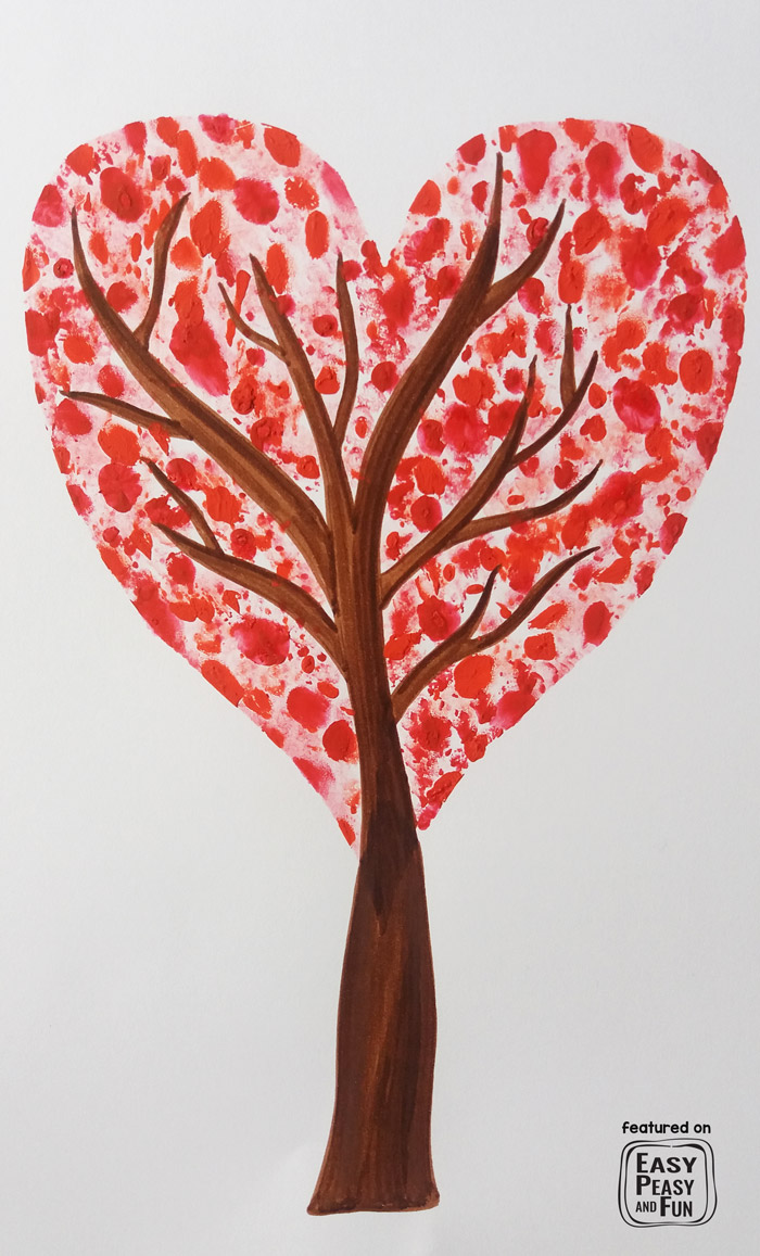 Wonderful Valentines Day Art Project for Kids perfect fingerprint idea for classroom