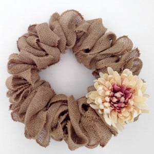 burlap wreath