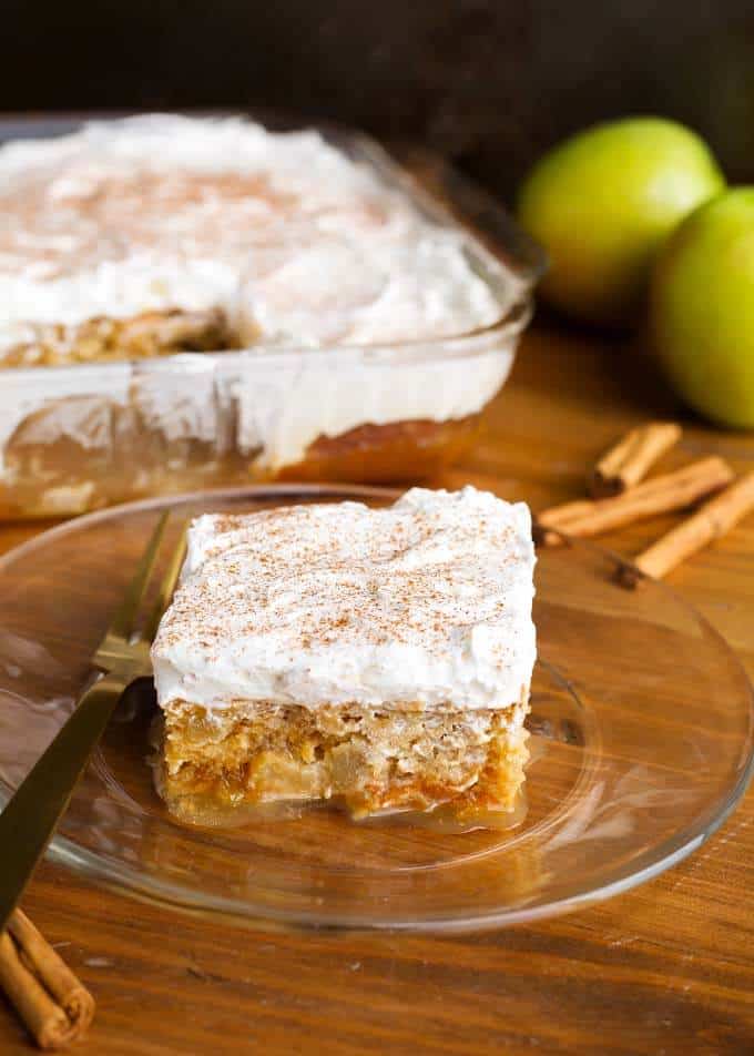 Caramel Apple Poke Cake (Potluck Cake)