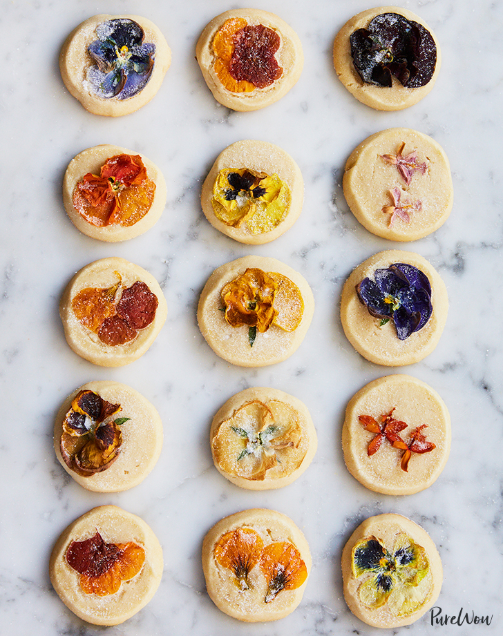 flower shortbread cookies recipe