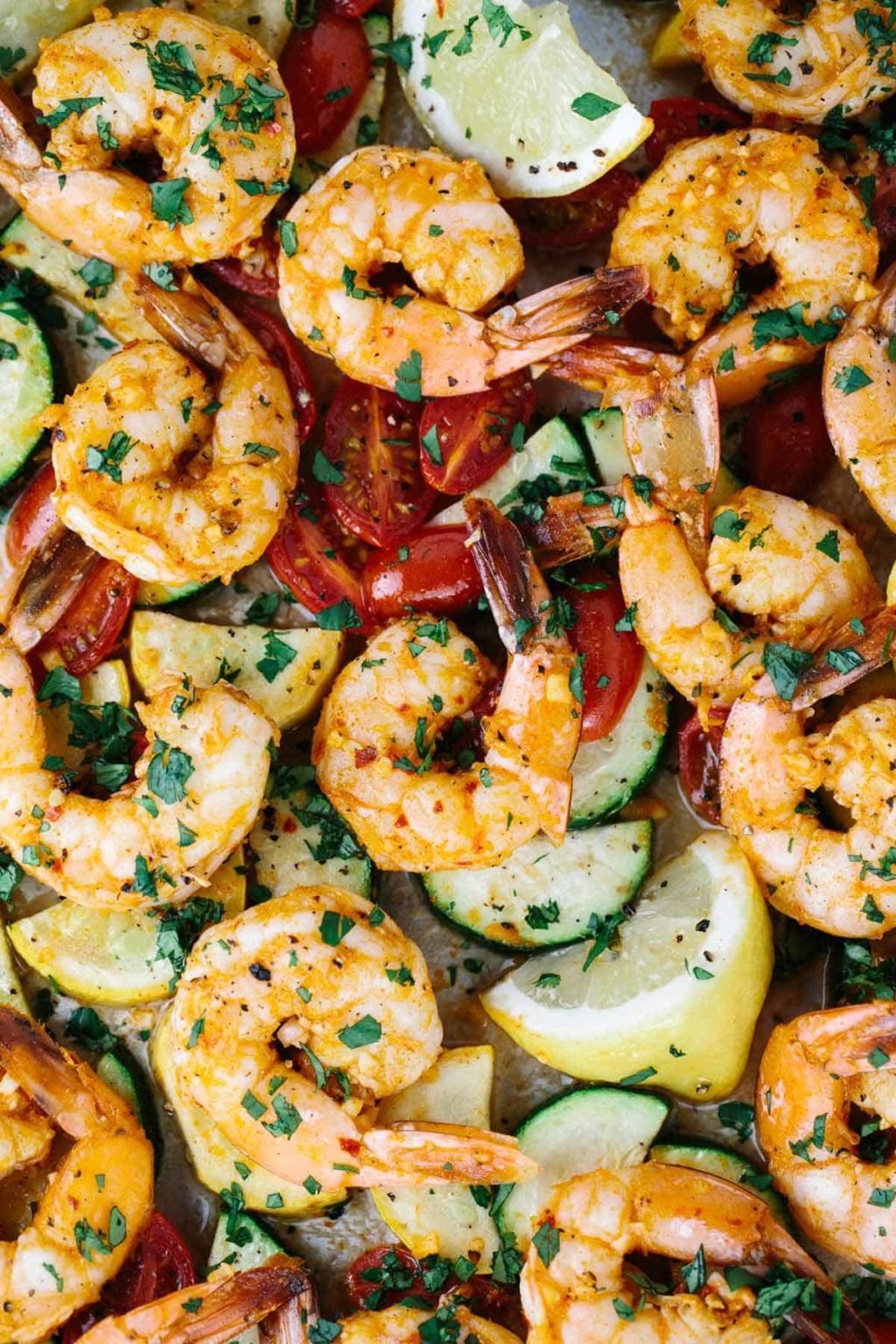 one pan roasted spicy garlic shrimp