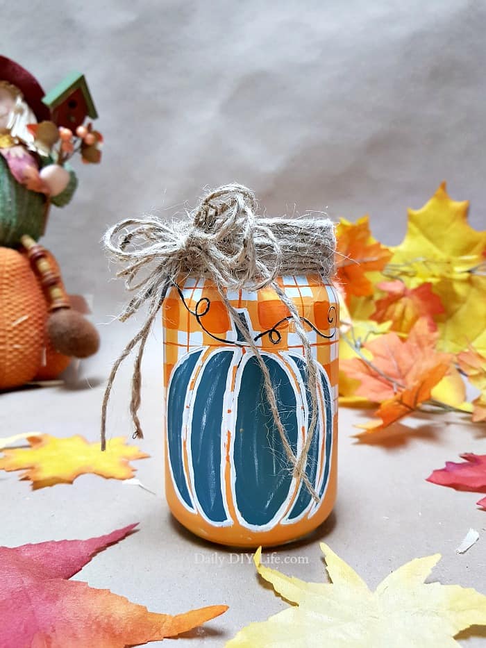 painted mason jar