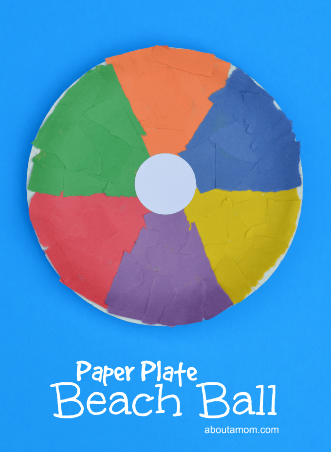 paper plate beach ball hero image