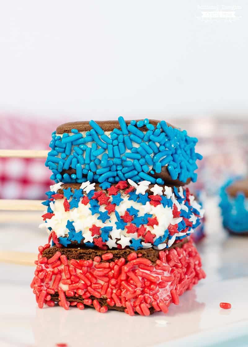 patriotic ice cream sandwiches