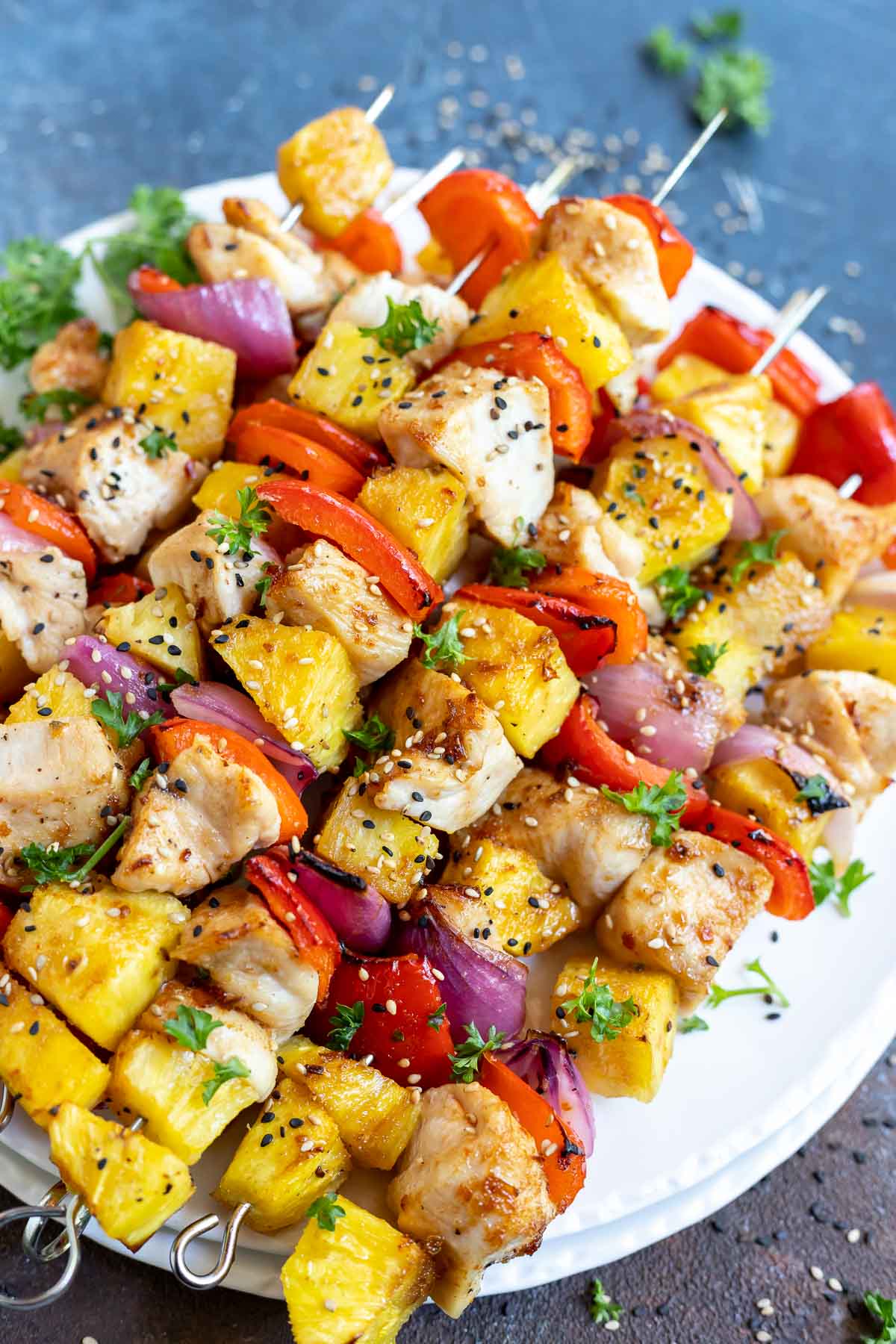 pineapple chicken kabobs 5