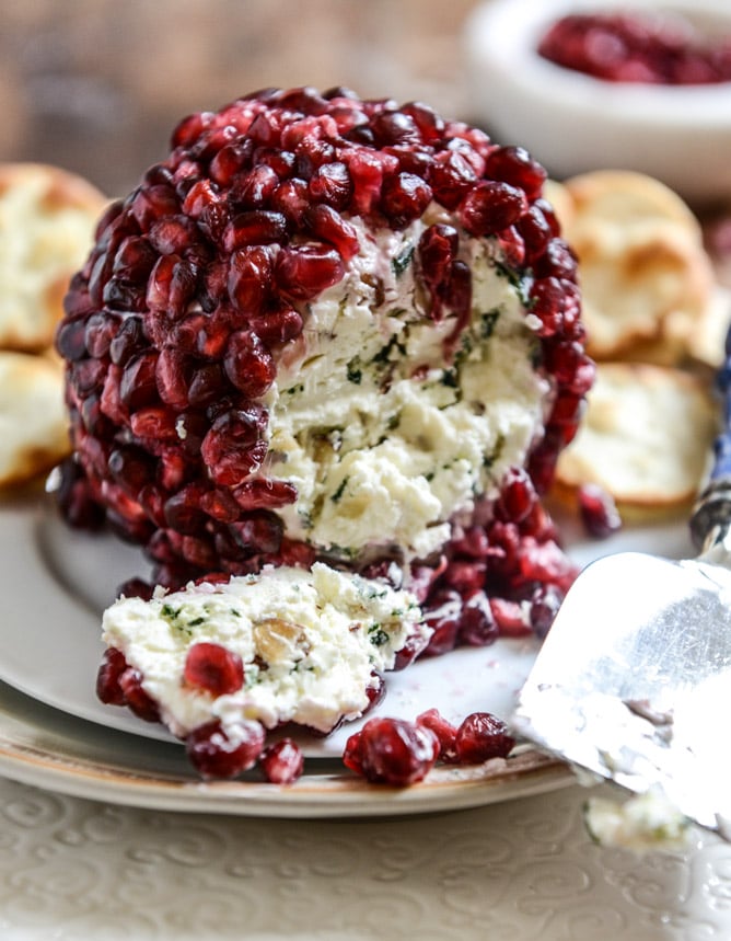 pomegranate cheeseball I howsweeteats.com 3