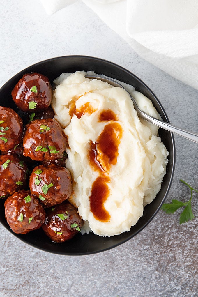 slow cooker bourbon meatballs 2