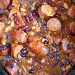 slow cooker kielbasa barbecue beans recipe